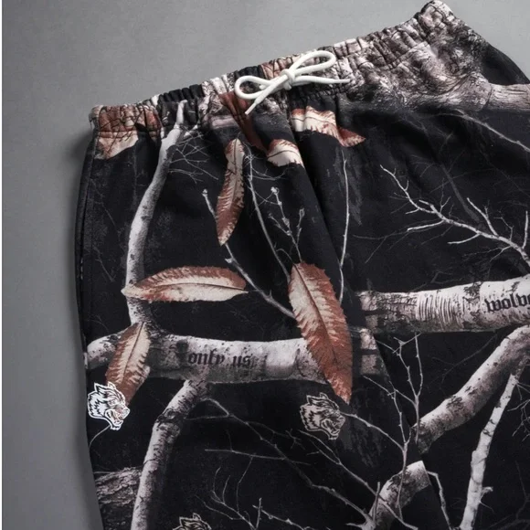 DARC SPORT WOLVES LOUNGER SWEAT PANTS IN DARC WOODLAND CAMO - Picture 6 of 11